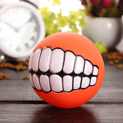 Squeaky Silicone Dog Chew Ball Toy