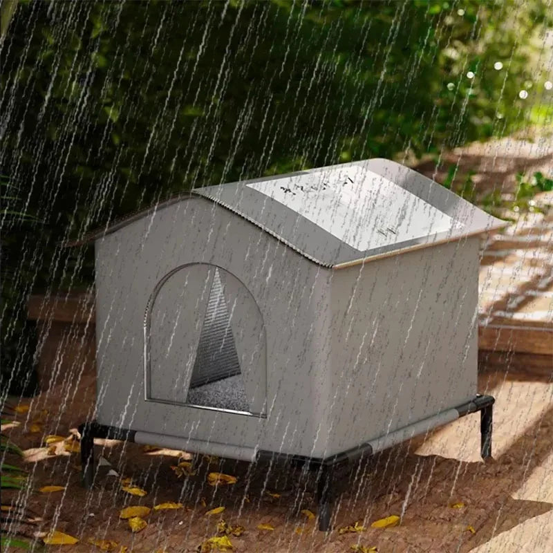 Waterproof Outdoor Pet House – Warm Foldable Cat & Dog Bed