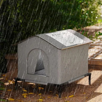 Waterproof Outdoor Pet House – Warm Foldable Cat & Dog Bed
