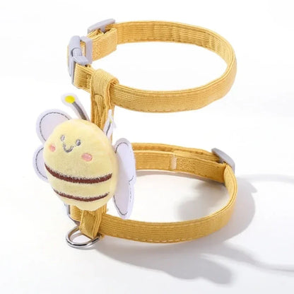 Adjustable Cartoon Bee Double Layer Harness