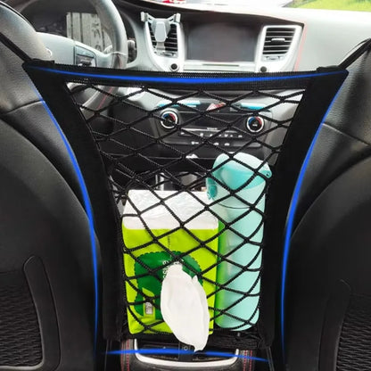 Pet Car Safety Barrier with Storage Mesh
