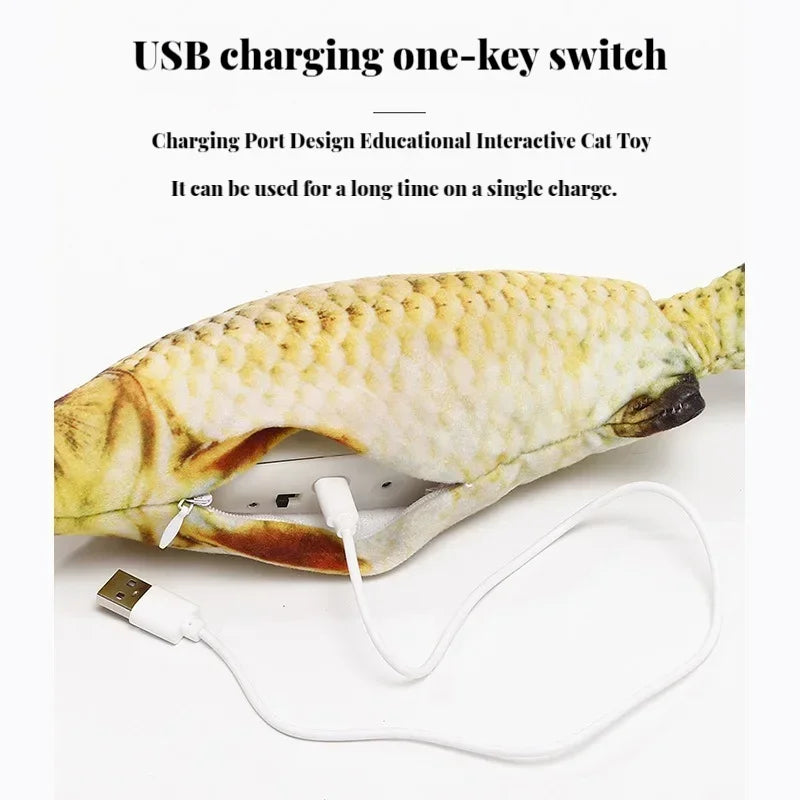 USB Rechargeable Flopping Fish Cat Toy