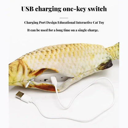 USB Rechargeable Flopping Fish Cat Toy