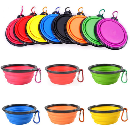 Folding Portable Silicone Dog Bowl