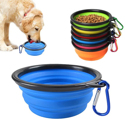 Folding Portable Silicone Dog Bowl