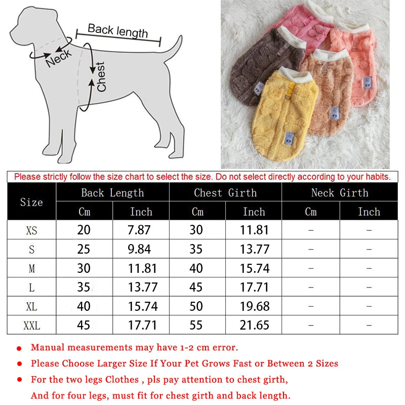 Warm Fleece Pullover for Dogs