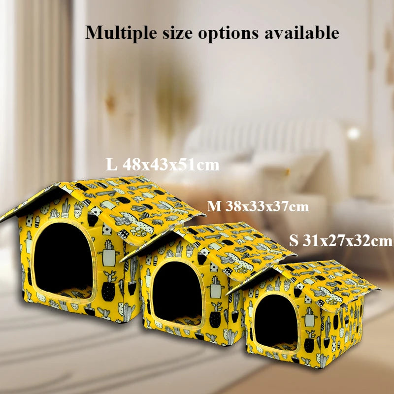 Foldable Waterproof Pet House – Indoor & Outdoor Shelter