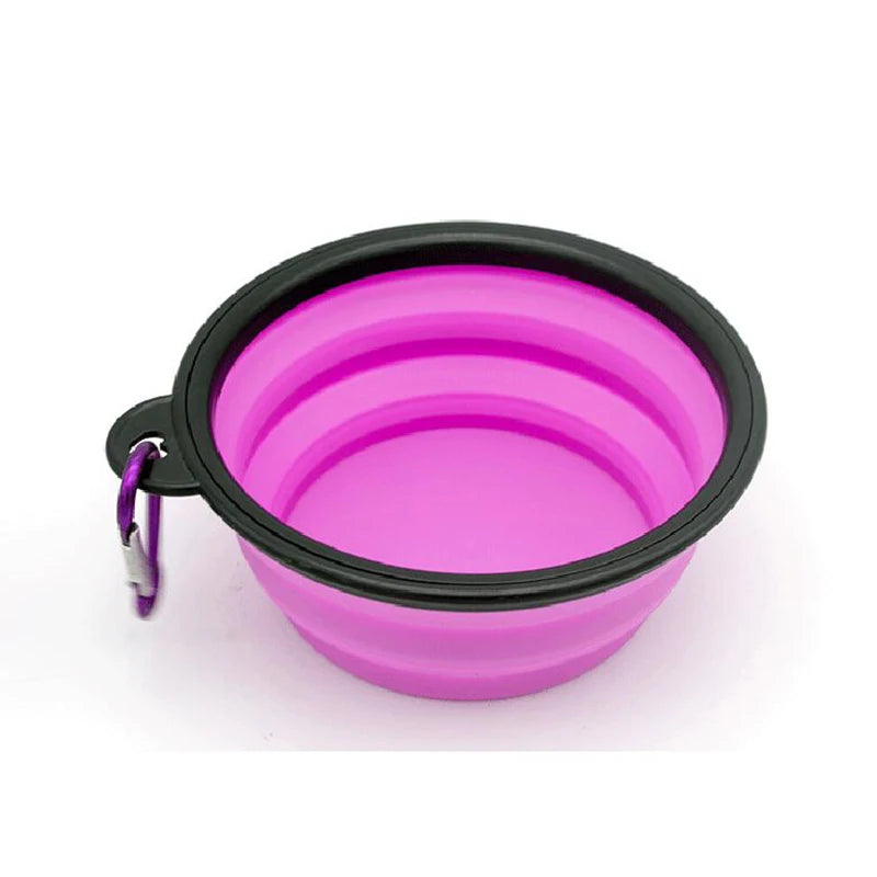 Folding Portable Silicone Dog Bowl