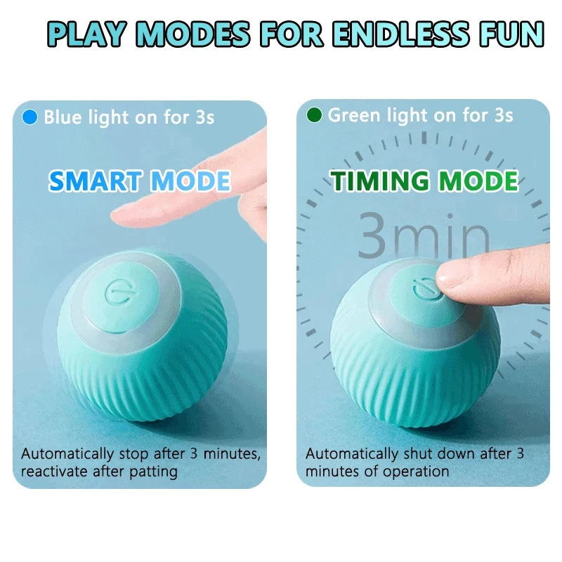 Smart Automatic Rolling Cat Ball Toy