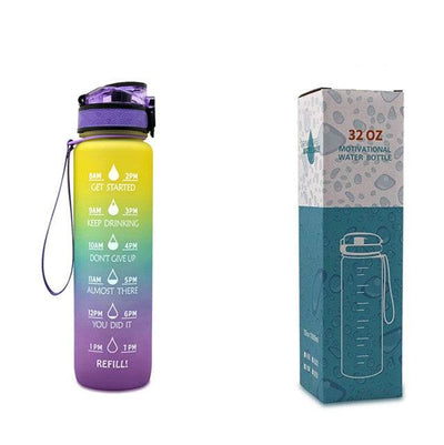 1L Tritan Water Bottle Time Marker