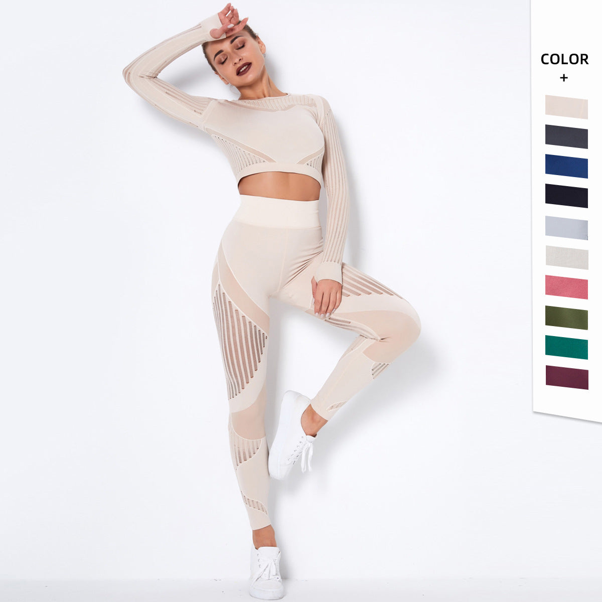 Absorbent Yoga Long-Sleeved Suit