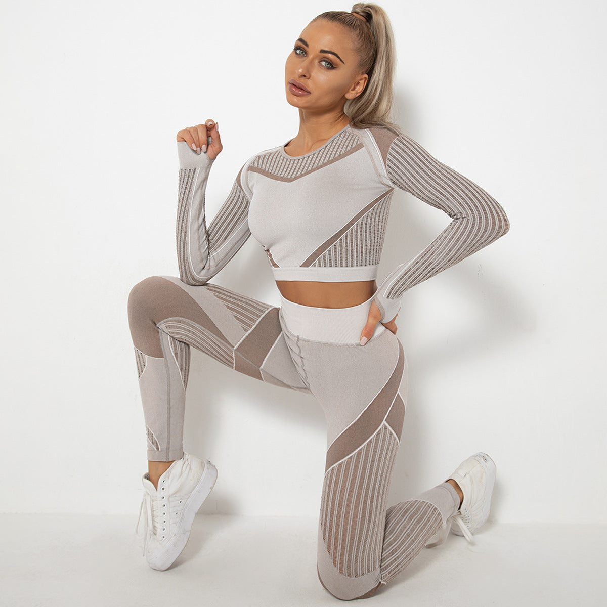 Absorbent Yoga Long-Sleeved Suit