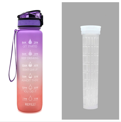 1L Tritan Water Bottle Time Marker